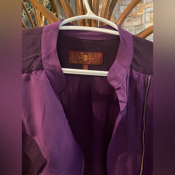 7 For All Mankind Silk Blouse - Picture 2 of 6